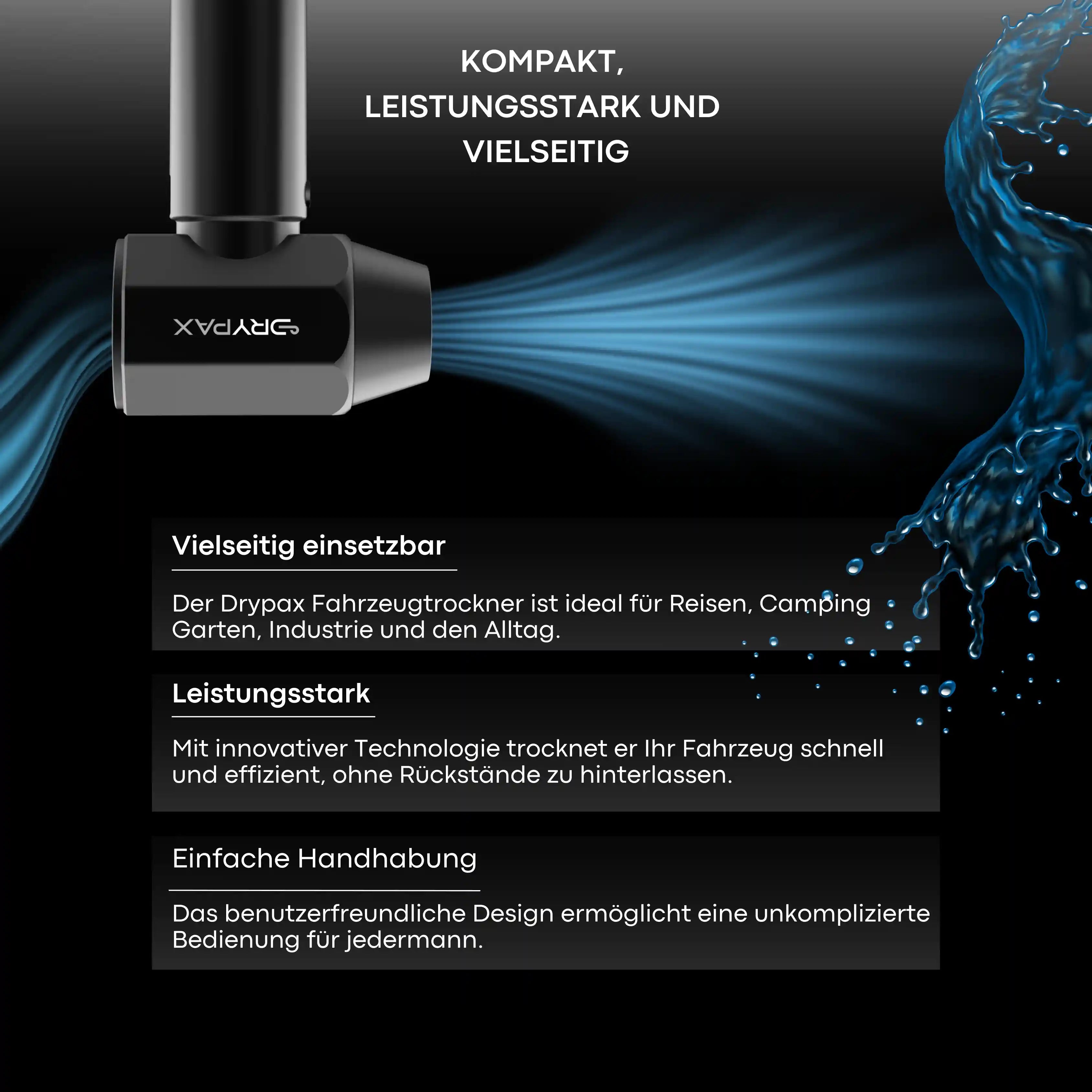 Drypax Fahrzeugtrockner 2.0